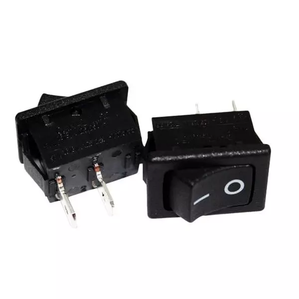 VCC Rocker Switch Non-Illuminated Quick Connect Termination, VRS-1-Q2PSI-19KNN-0-M1