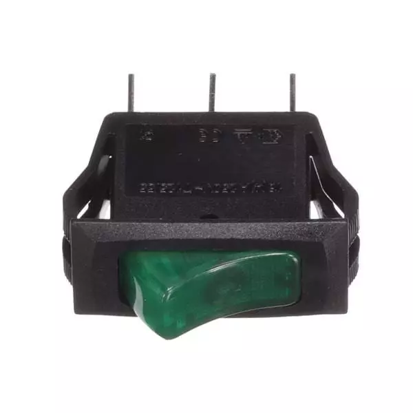 ZF Rocker Switch Illuminated Quick Connect Termination 20 Amp, CRE22F2BBGLE