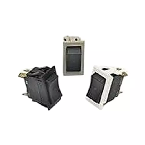 CARLING TECHNOLOGIES Softspot Full-Sized Rocker Switch Quick Connect Termination 10 & 15 Amp 15 V DC to 28 V DC, LS1511-10-WH-BL-125