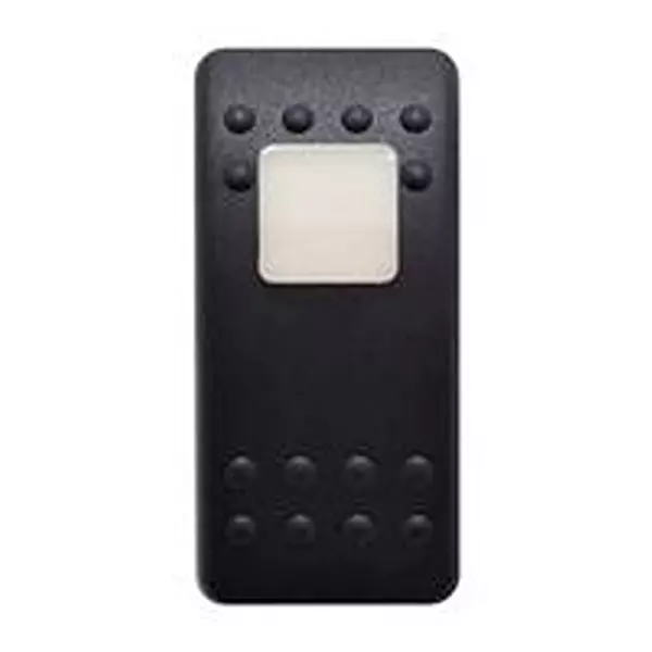 CARLING TECHNOLOGIES Rocker Switch Cap, Rectangular, Black, Vva9C00-000