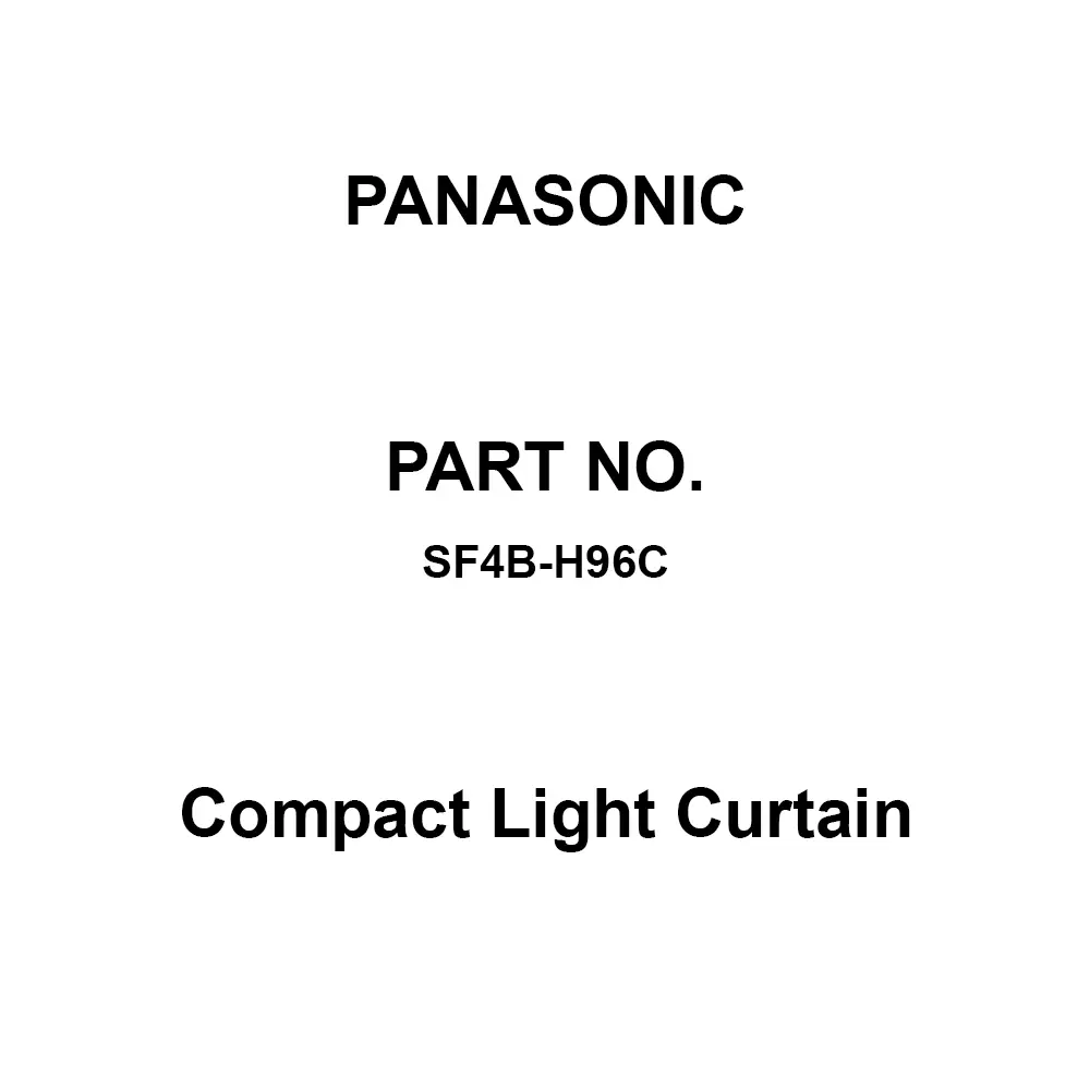 Panasonic Compact Light Curtain 0.3 to 7 m Detection Distance, SF4B-H96C