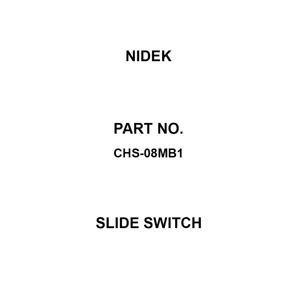 Nidek Slide Switch 8 Pole, CHS-08MB1