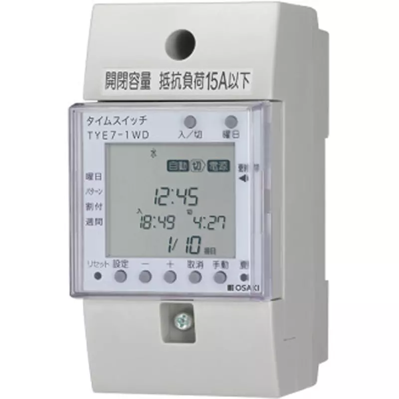 Osaki Time Switch week Control Cycle 50 / 60 Hz common use Frequency, TYE7-1WD
