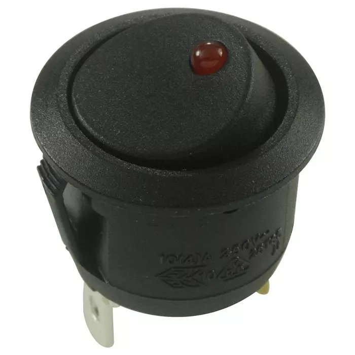 MULTICOMP PRO More Switches SWITCH, ROCKER, SPST, RED ILLUM., R13-112B9-02-BBR-0A