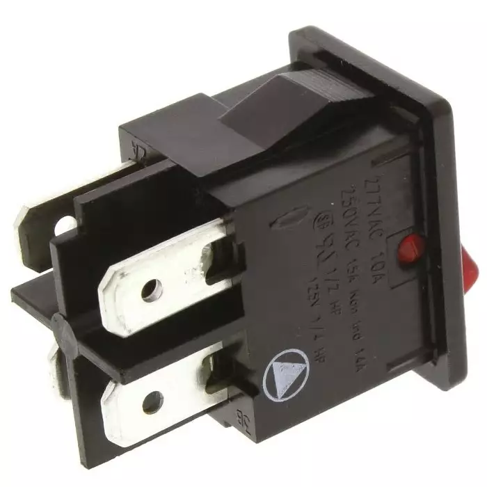 ARCOLECTRIC (BULGIN LIMITED) Illuminated DPST On-Off Rocker Switch Panel Mount, H8553VBNACB