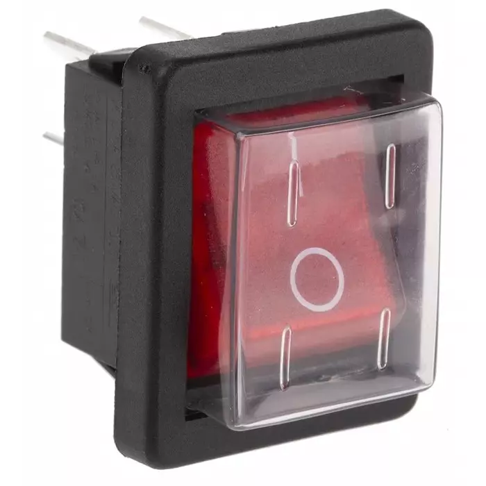 ARCOLECTRIC (BULGIN LIMITED) Illuminated DPST On-Off Rocker Switch Panel Mount, C1353ALGNB