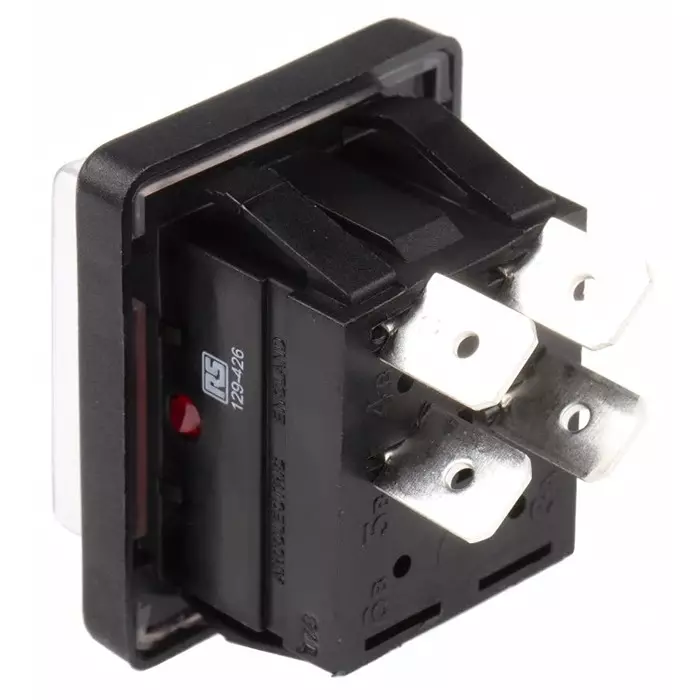 ARCOLECTRIC (BULGIN LIMITED) Illuminated DPST On-Off Rocker Switch Panel Mount, C1353ALGNB