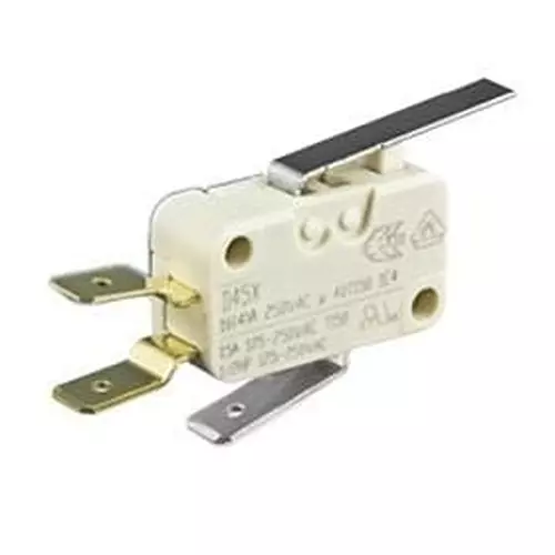 ZF Chassis Mount Basic Switch SPDT 250 V AC Quick Connect Termination 10 Amp, D443-R1RD