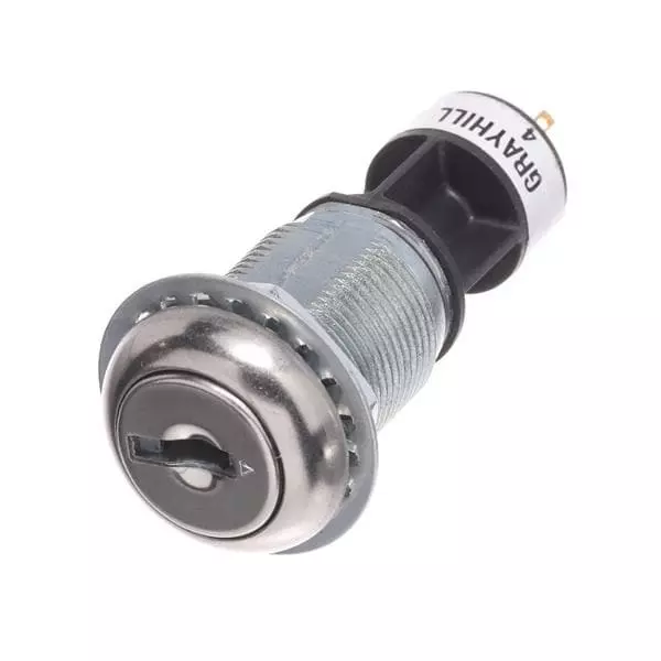 GRAYHILL Keylock Switch Non-Illuminated 2 Position, 58J8A90-01B02N