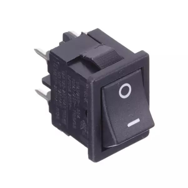 MARQUARDT Miniature Rocker Switch Non-Illuminated Rocker Actuator DPST Panel Mount 125 V AC, 1858.2204