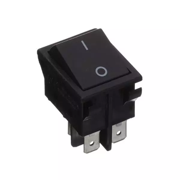 ZF Rocker Switch Non-Illuminated Quick Connect Termination 16 Amp, WRG32F5FBBNN
