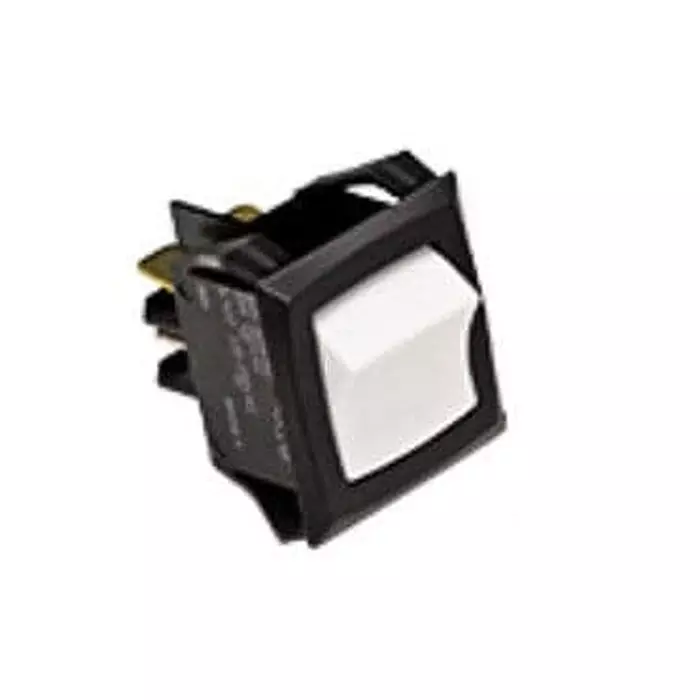 CARLING TECHNOLOGIES Mid-Sized Rocker Switch Quick Connect Termination 15 & 20 Amp Rocker Actuator, RGSCA201-R-B-W-A