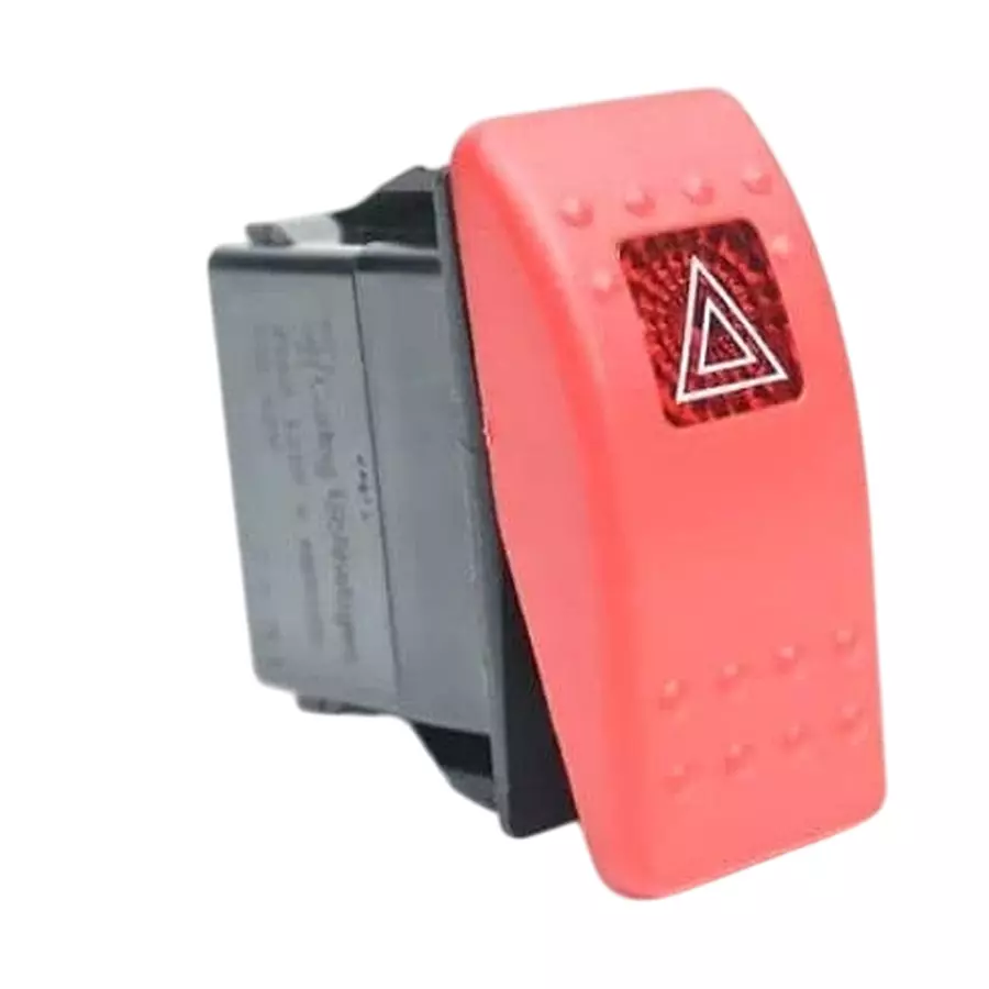 CARLING TECHNOLOGIES Sealed Rocker Switch Quick Connect Termination 20 Amp Convex Rocker Actuator 12 V DC, V7D1SW0B-AZ500-0