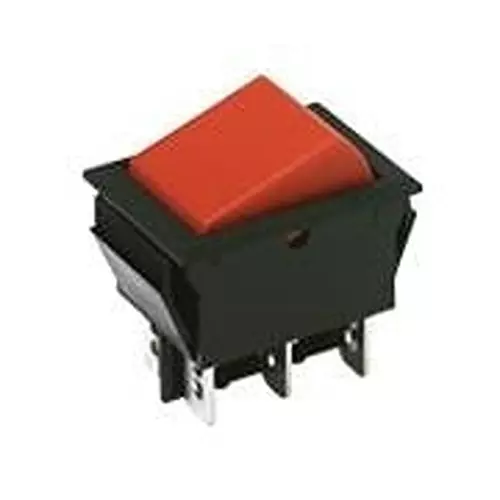 C&K COMPONENTS Rocker Switch Illuminated Quick Connect Termination 16 Amp Rocker Actuator, CN202J3RS215Q7