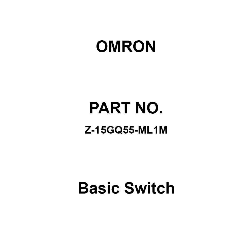 Omron Basic Switch 1C Contact Configuration, Z-15GQ55-ML1M