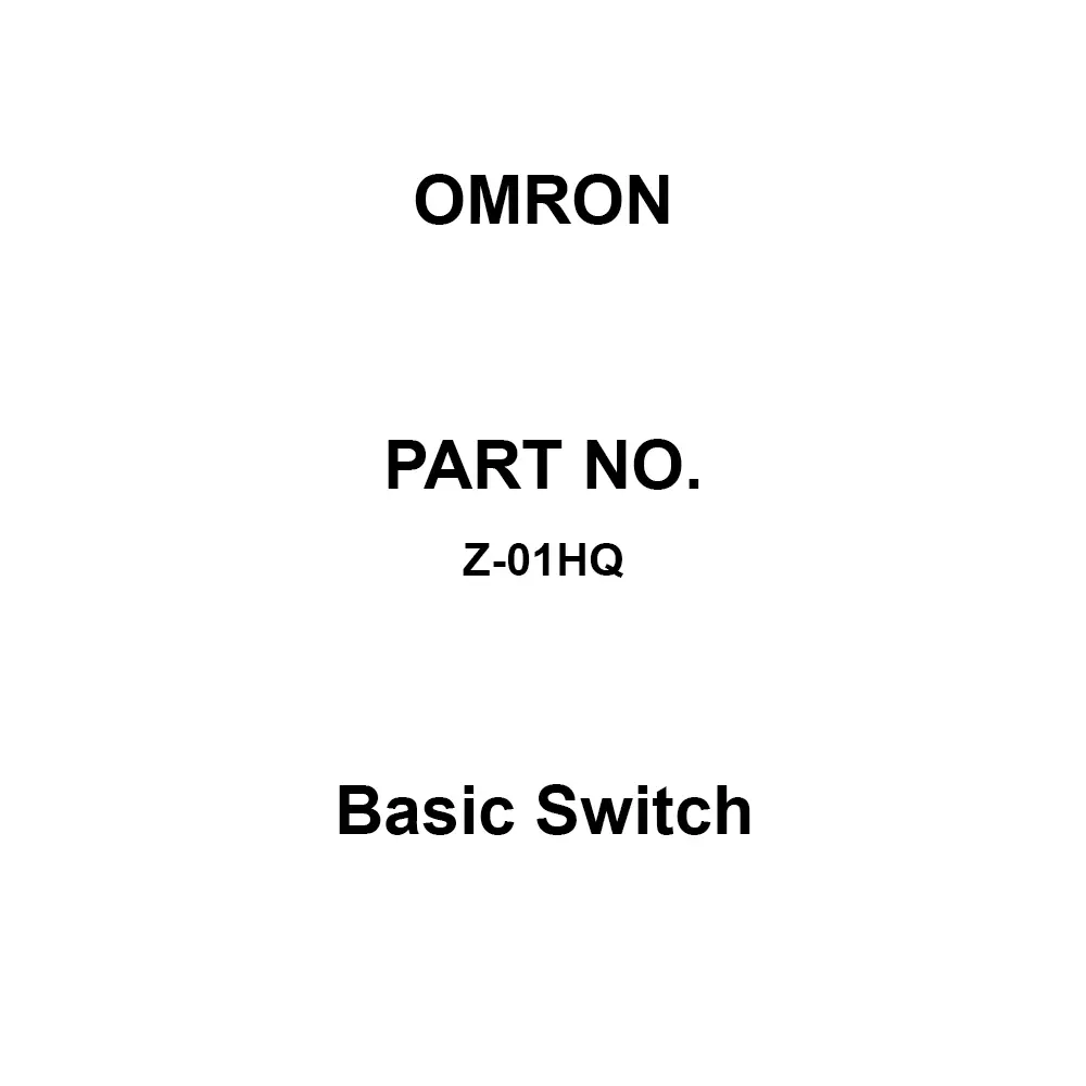 Omron Basic Switch 1C Contact Configuration, Z-01HQ