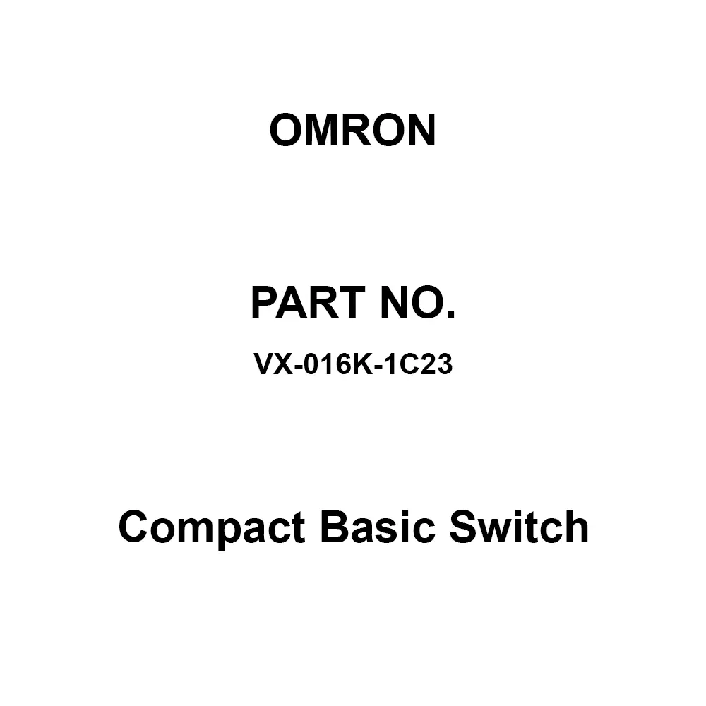 Omron Compact Basic Switch Tab Terminal, VX-016K-1C23