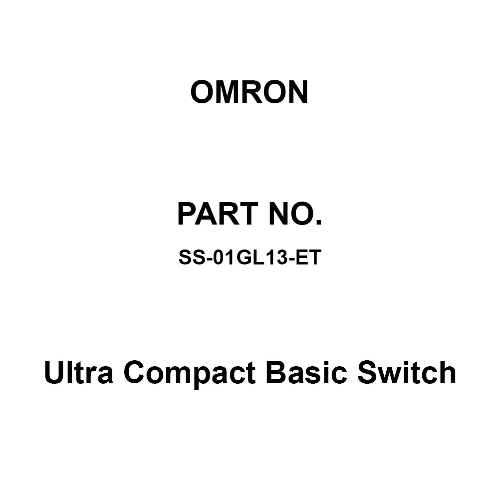 Omron Ultra Compact Basic Switch Tab Terminal, SS-01GL13-ET