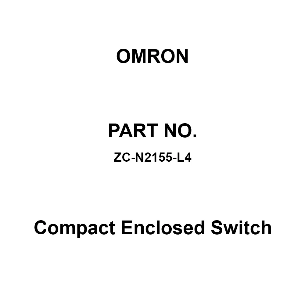 Omron Compact Enclosed Switch AC125/250, DC8/14/30/125/250 V, ZC-N2155-L4