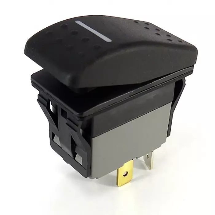 RS PRO SPDT Latching Rocker Switch Panel Mount Polyamide 20 mΩ 30 V, 1748293