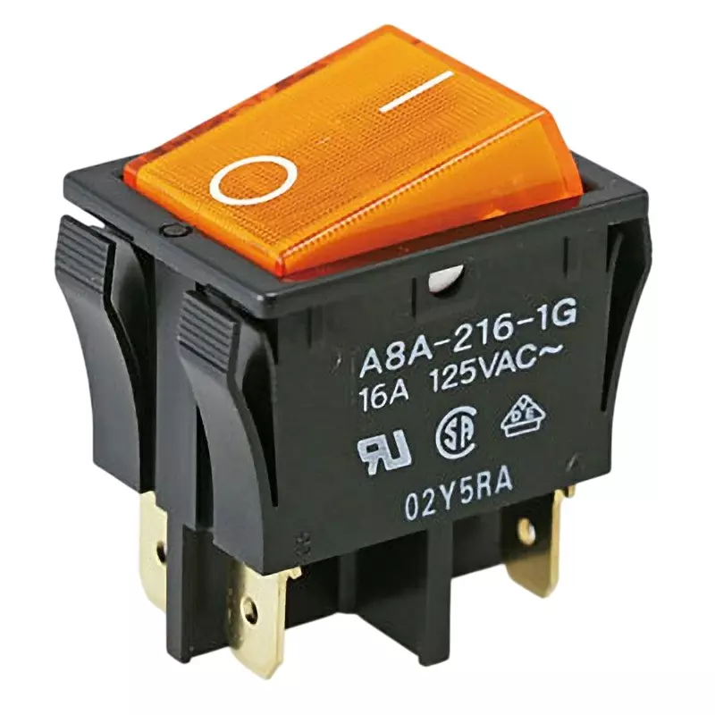 Omron Rocker Switch, A8A-216-1G