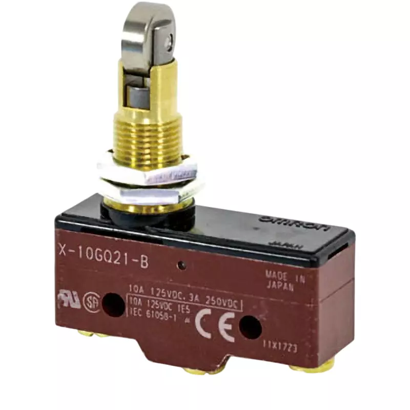 Omron Magnetic Blowout Basic Switch X Panel Mounting Cross Roller Push Button Type, X-10GQ21-B