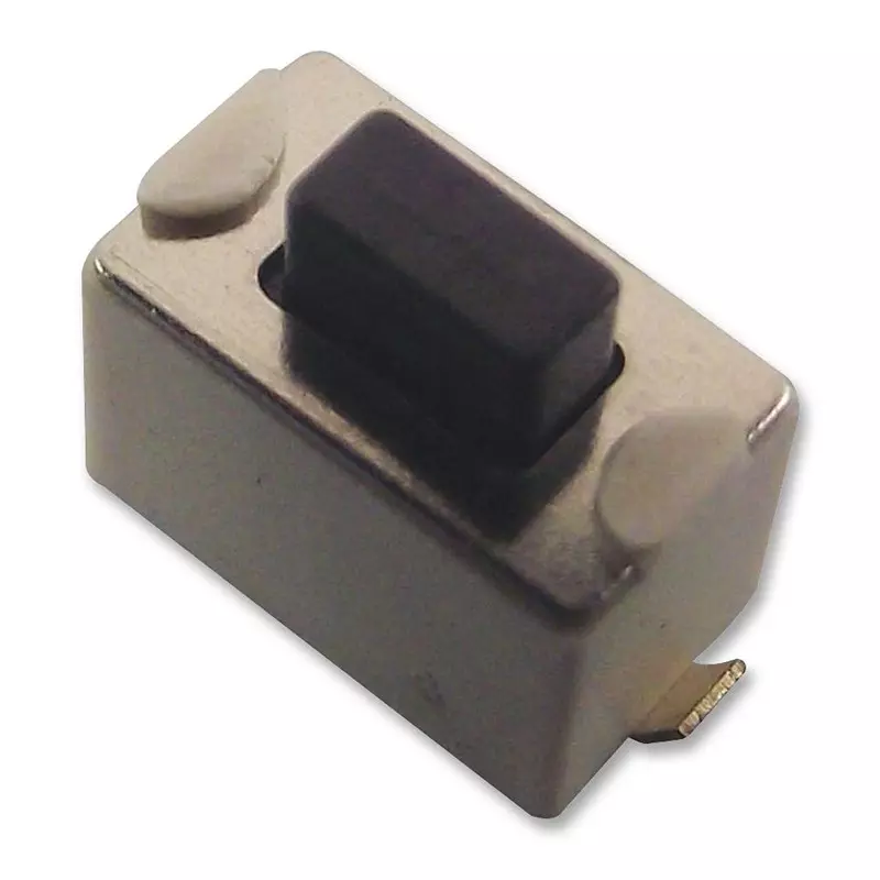 WURTH ELEKTRONIK Tactile Switch, 160Gf, 6X3.5X5mm, Blk, J-Bend, 434123050816 (Pack of 10)