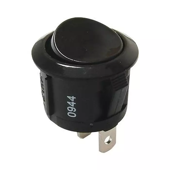 E-SWITCH ROCKER SWITCH, SPST, 10A, 125VAC, PANEL, RRG31131100.