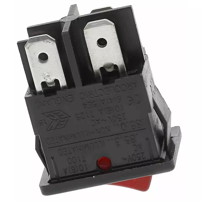ARCOLECTRIC (BULGIN LIMITED) Illuminated SPST On-Off Rocker Switch Panel Mount, H8503VBNAA