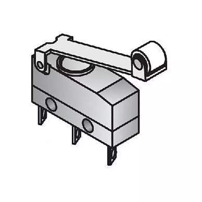 ZF Chassis Mount Basic Switch SPDT 250 V AC Solder Lug Termination 5 Amp, DC1C-A1RB