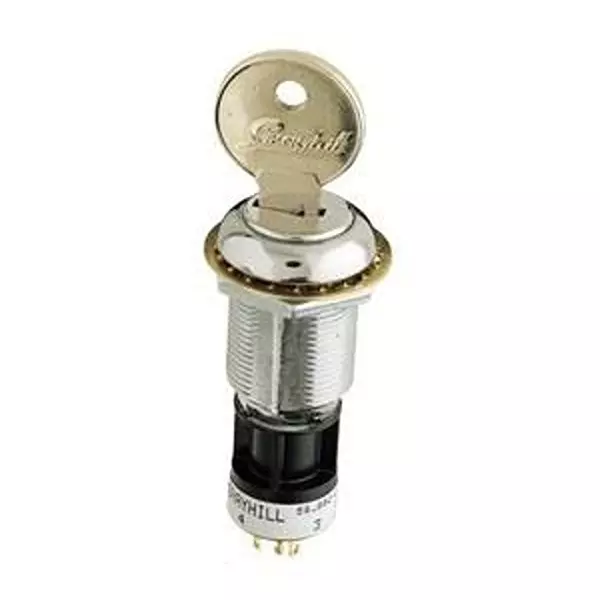 GRAYHILL Keylock Switch Non-Illuminated 5 Position, 58J9A45-01B05N