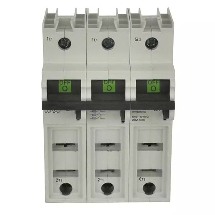 Bussmann Disconnect Switch Spring Terminal Termination 30 Amp DPST, CCP2SL-3-30CF