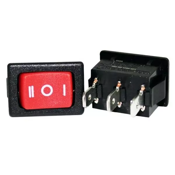 VCC Rocker Switch Non-Illuminated Quick Connect Termination, VRS-3-Q3PSI-19RNN-0-M2