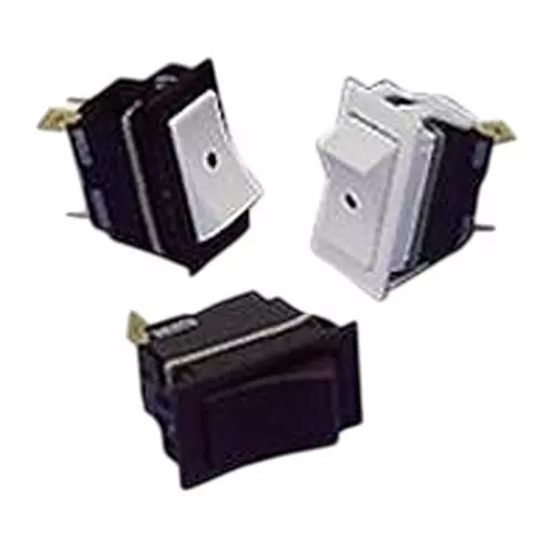 CARLING TECHNOLOGIES Rocker Switch Illuminated Wire Lead Termination 15 Amp Rocker Actuator 28 V DC, LS1515-10-BL-BL-125