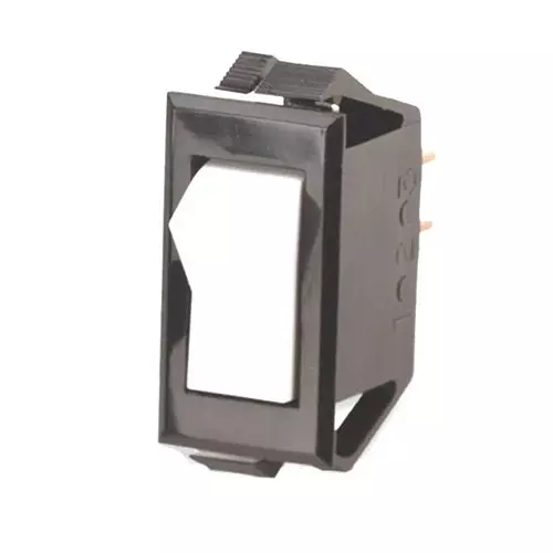 CARLING TECHNOLOGIES Single Pole Rocker Switch Non-Illuminated Quick Connect Termination 10 & 15 Amp Rocker Actuator, TC201-TW-W