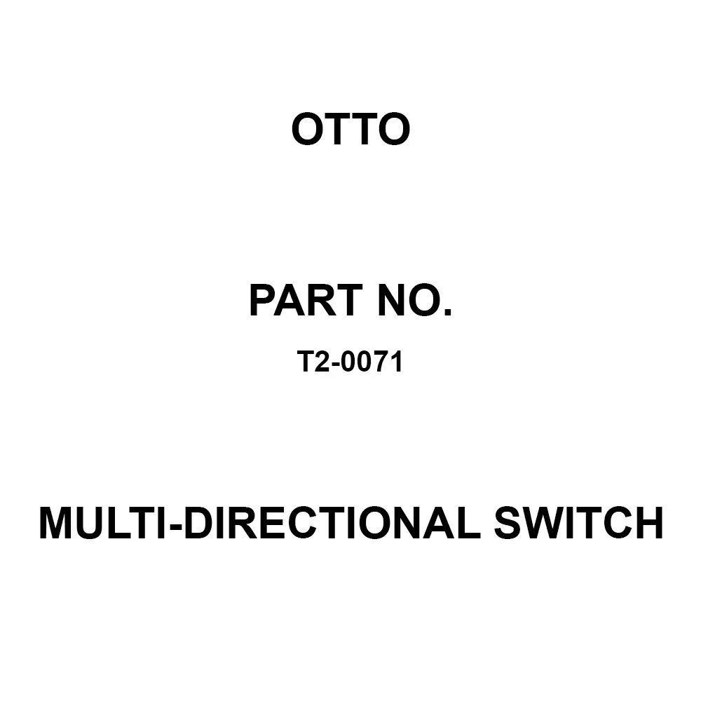 Otto Multi-Directional Switch Solder Lug Termination, T2-0071