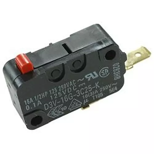 OMRON ELECTRONIC COMPONENTS Switch, Pin Plunger, Spst-No, 250V, 16A, D3V-16G-3C25-K