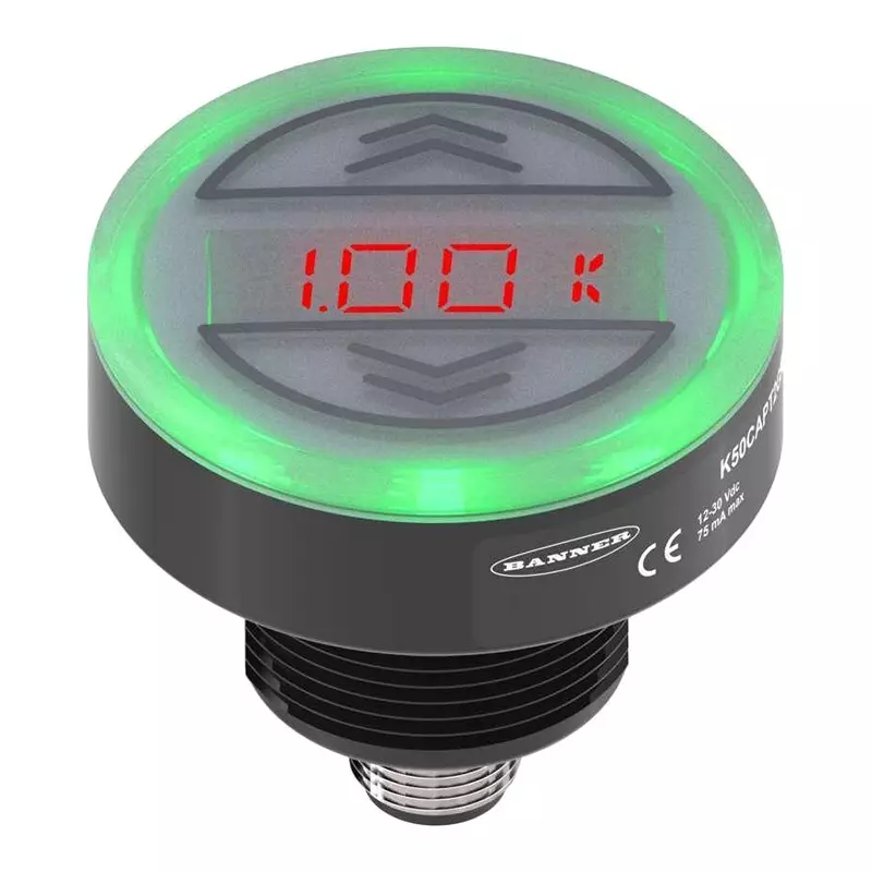 BANNER ENGINEERING Touch Button, Mom/Latching, 12 To 30Vdc, K50Ptcd4Pulsq.