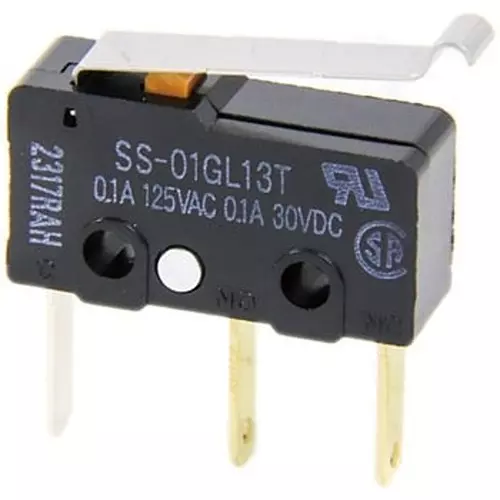 Omron Ultra Compact Basic Switch # 110 Tab Terminal 0.1 Amp, SS-01GL13T