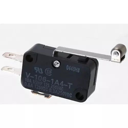 Omron Compact Basic Switch 100 mohm or more (with DC500 V insulation resistance meter), V-106-1A4-T