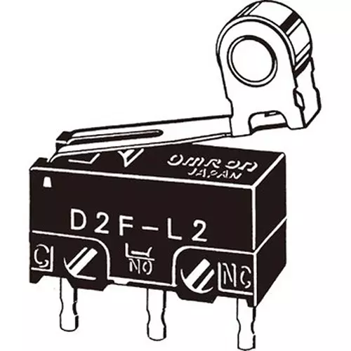 Omron Ultra-Small Basic Switch 100 µΩ or more (with DC500V insulation resistance meter), D2F-01FL2-A