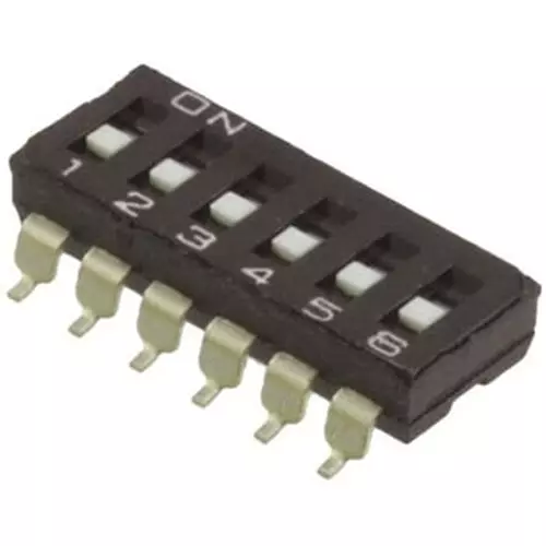 Omron DIP Switch SPST Contact Configuration, A6S-4101-H