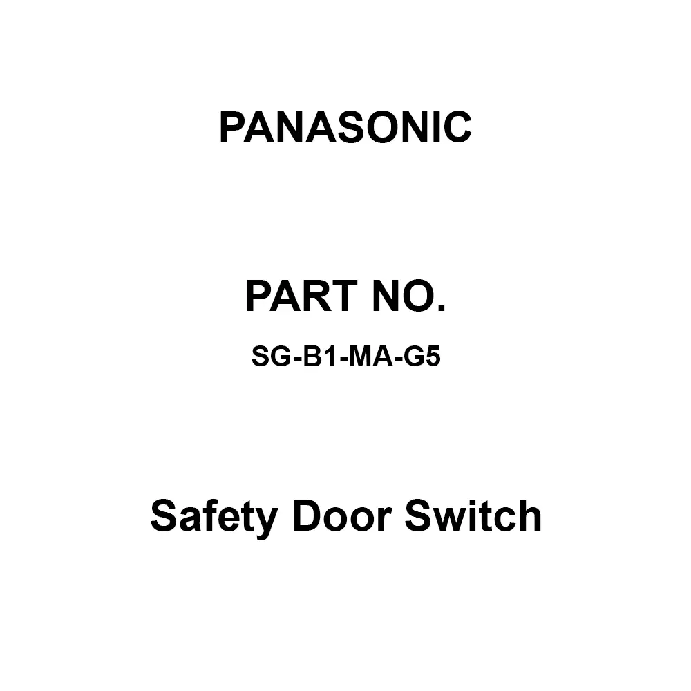 Panasonic Safety Door Switch 1NC+1NC Main Contact, SG-B1-MA-G5
