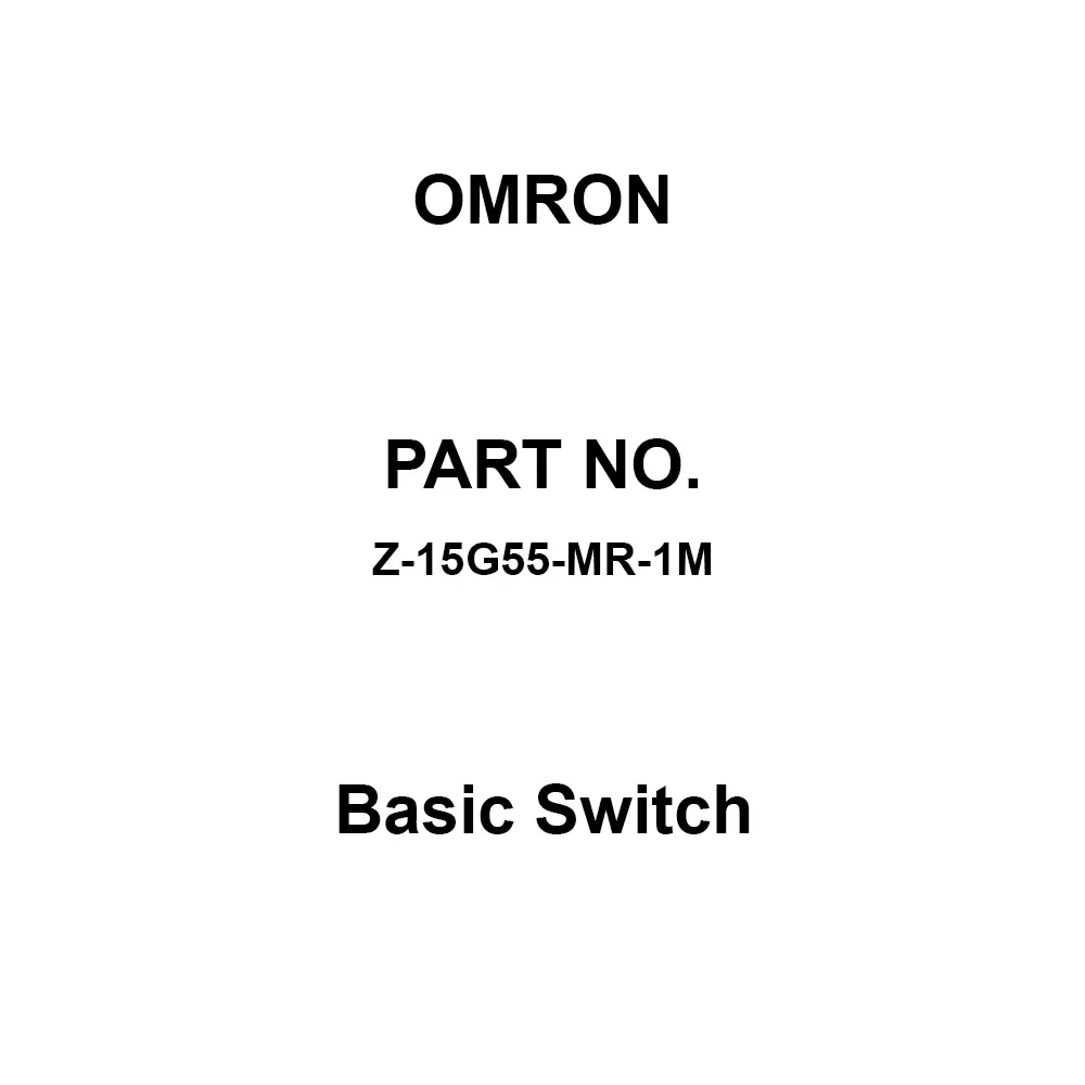 Omron Basic Switch 1C Contact Configuration, Z-15G55-MR-1M