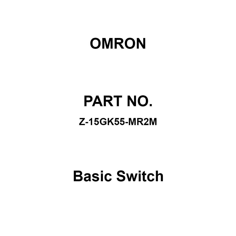 Omron Basic Switch 1C Contact Configuration, Z-15GK55-MR2M
