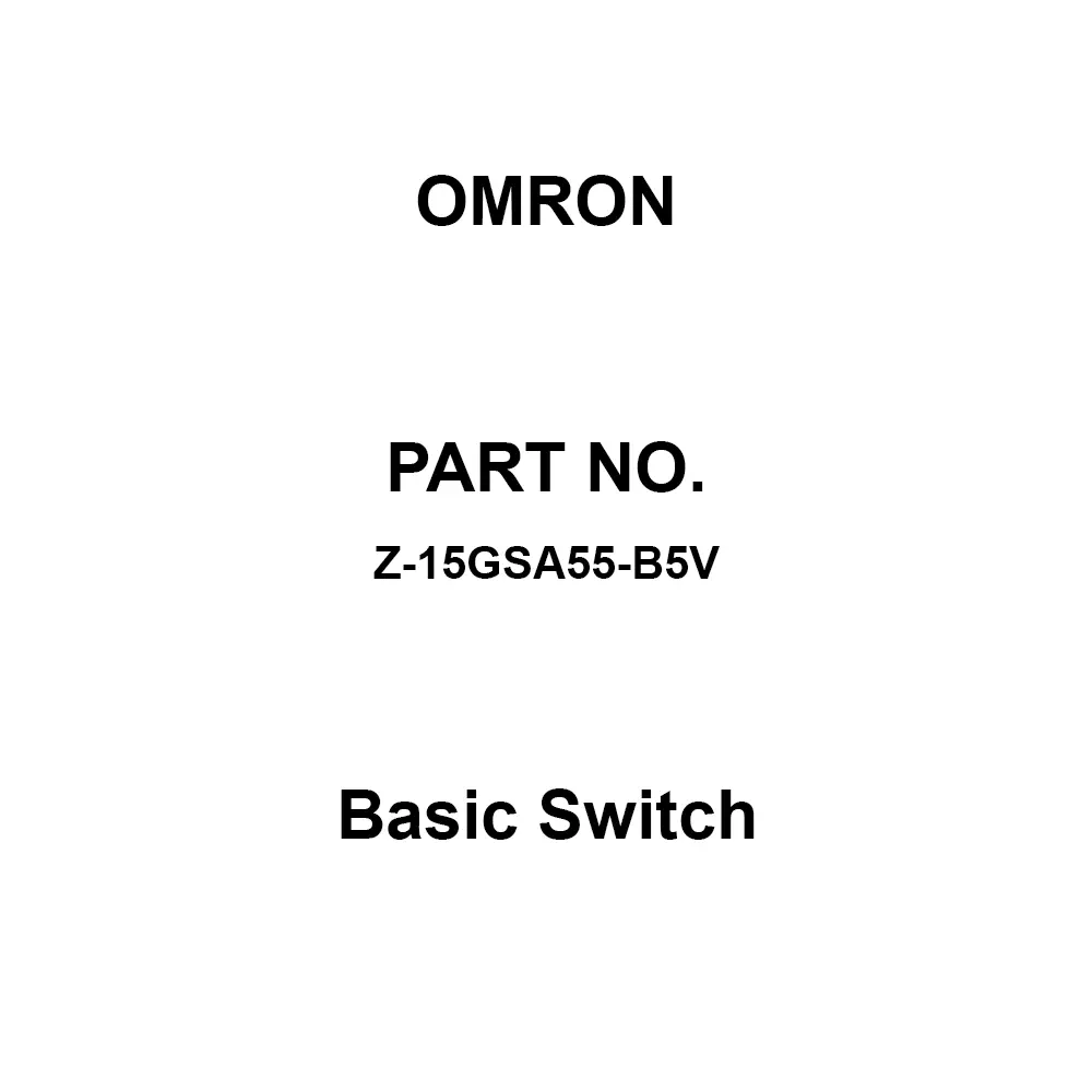 Omron Basic Switch 1C Contact Configuration, Z-15GSA55-B5V
