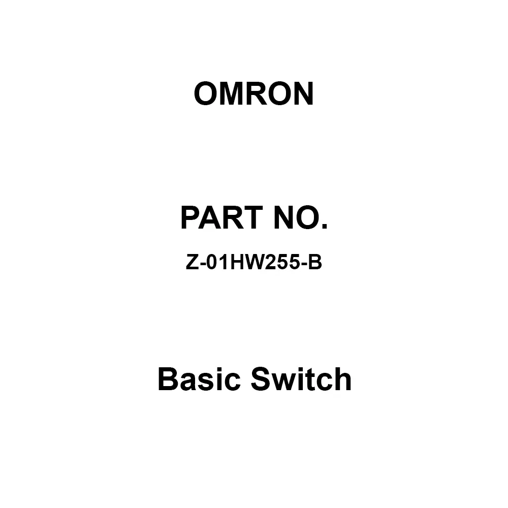 Omron Basic Switch 1C Contact Configuration, Z-01HW255-B