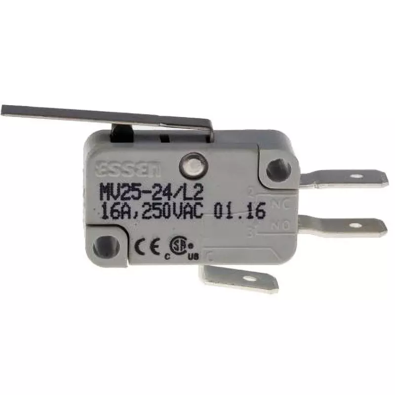 RS PRO Micro Switch Long Straight Lever 250 AC V Rated Voltage Long Straight Lever Actuator, 804-6203