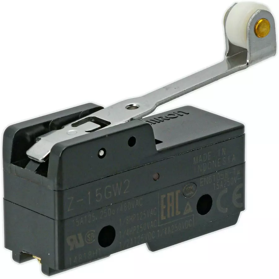Omron Basic Switch Hinge, Roller, Lever Type Actuator