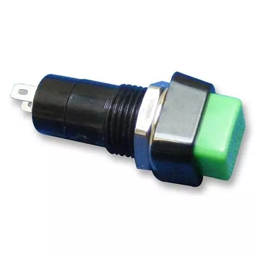 MULTICOMP PRO More Switches SWITCH, SPST, MOM, GREEN, R13-23A-05-BG